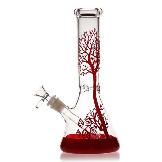 9.8 Inch Beaker Pipe Glass Water Pipe Pink DAB Oil Rig Bubbler Tall Thick Beaker Mini Glass Water Pipe