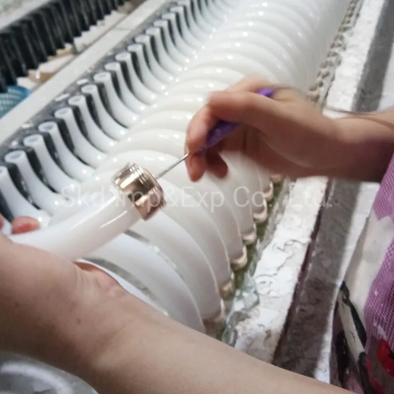 9 Inch Amber Rope Glass Arms for Chandelier Lamp Replacement