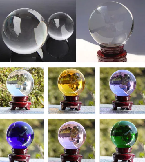 AAA Top Quality Transparent Glass Crystal Ball Sphere Lucky Decoration