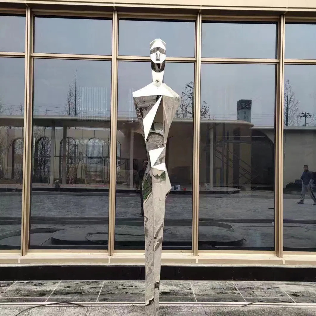 Abstract Human Mosaic Steel Sculpture Modern Decor Garden Custom Ornament