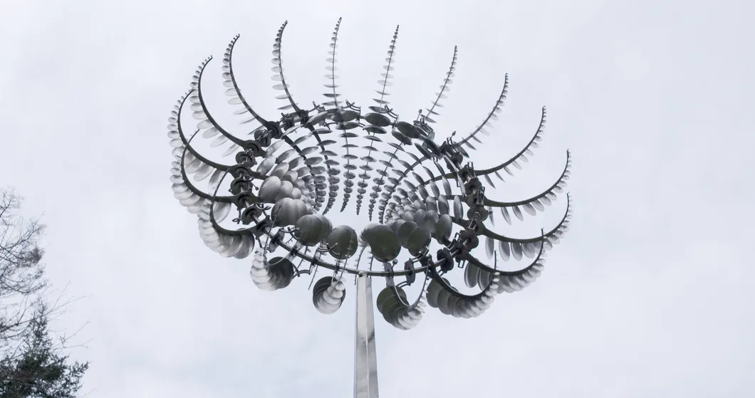 Abstract Outdoor Large Garden Metal Stainless Steel Wind Kinetic Sculpture