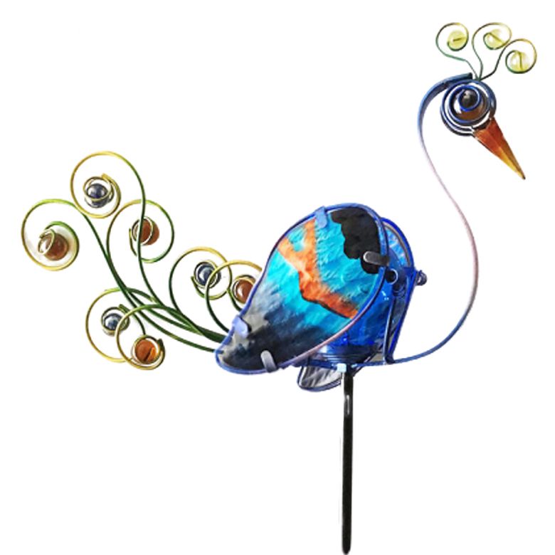 Amazing Art Peacock Garden Stake for Garden Decoration