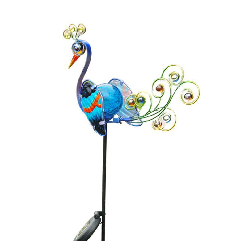 Amazing Art Peacock Garden Stake for Garden Decoration