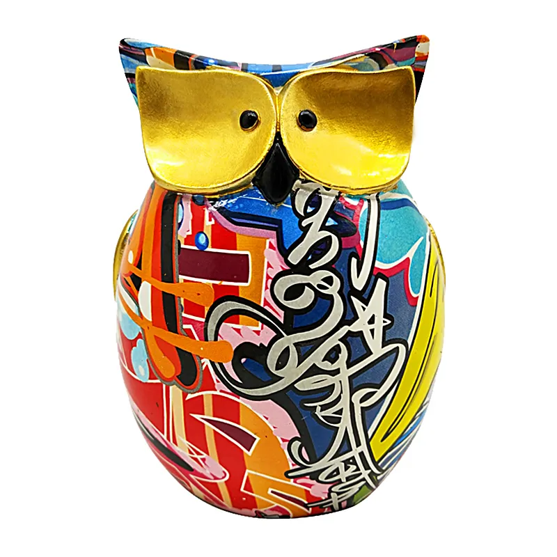Amazon Fashion Vivid Resin Owl Figurine Sculpture Polyresin Animal High Quality 3D Party