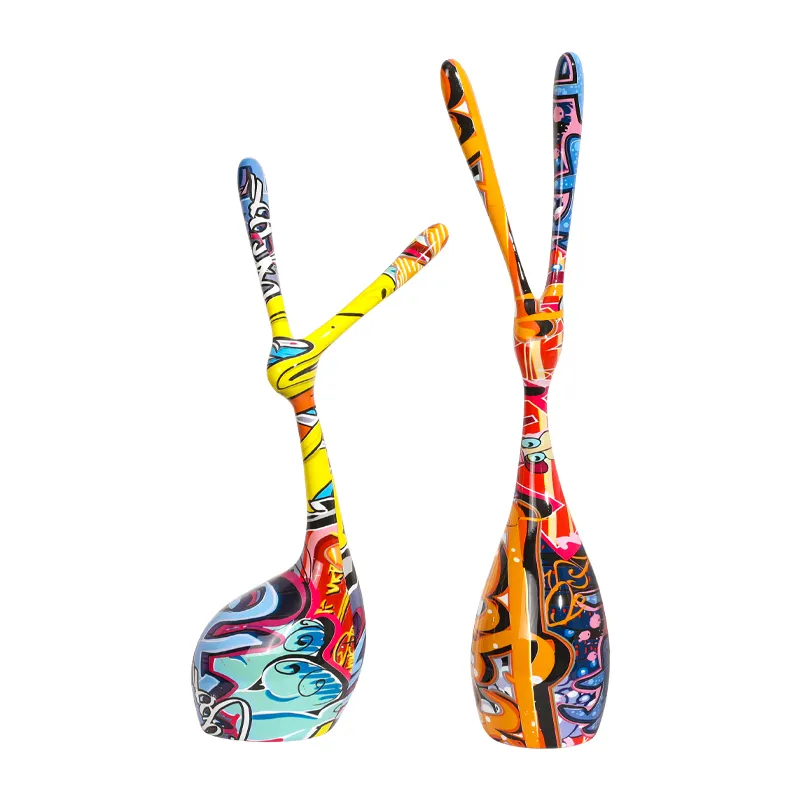 Amazon Stunning Fashion Sell 3D Printing Rabbit Sculpture Figurine for Home Decoration