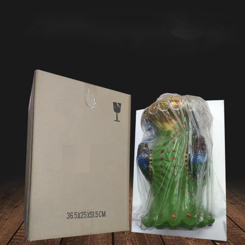 Animal Stool with Decorative Peacock