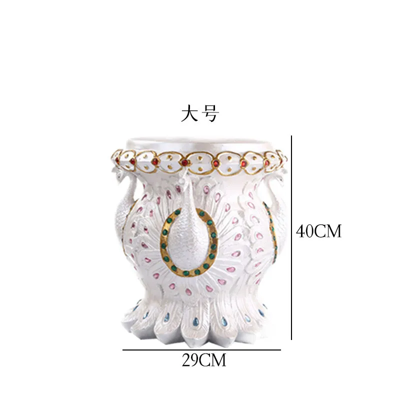 Animal Stool with Decorative Peacock