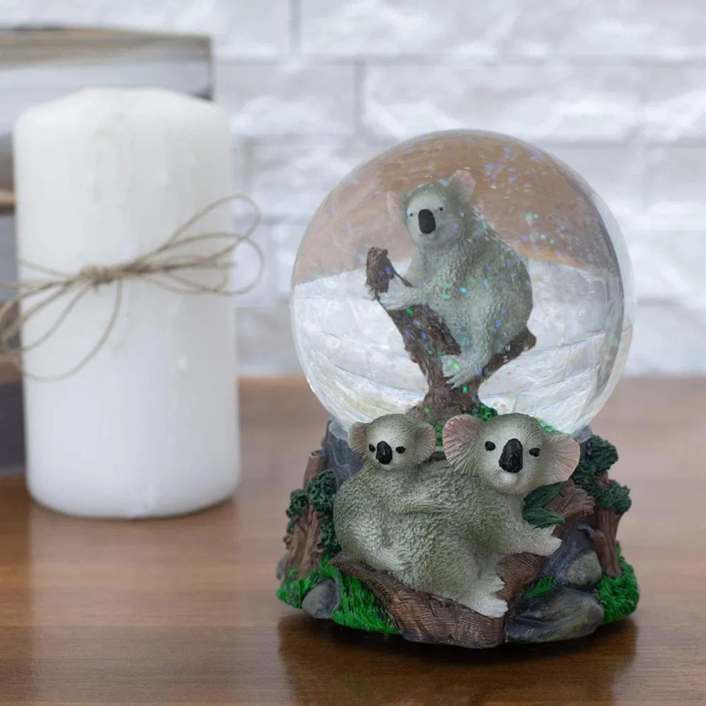 Australia 45/60mm Mommy Koala Joey Baby Figurine Souvenir Snow Globe