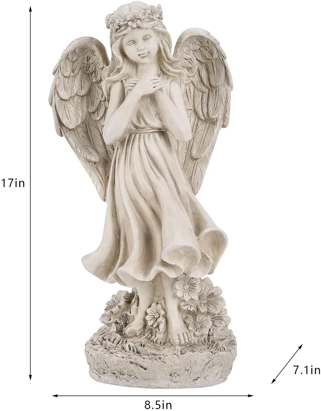Beauty Indoors or out Light up Polyresin Crafts Angel Statue
