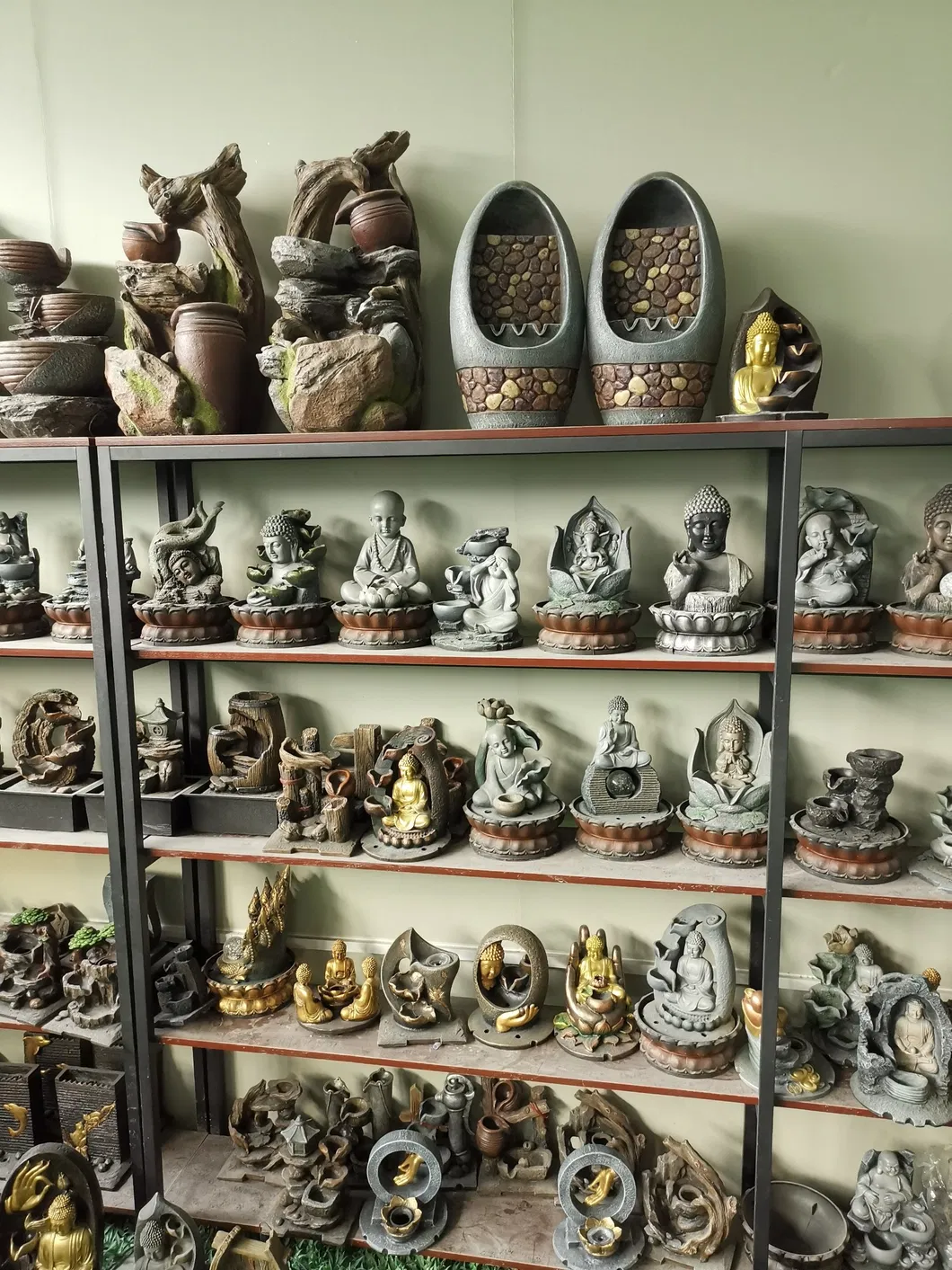 BSCI Factory Polyresin Lighthouse with Windmill LED Light Christmas Decoration