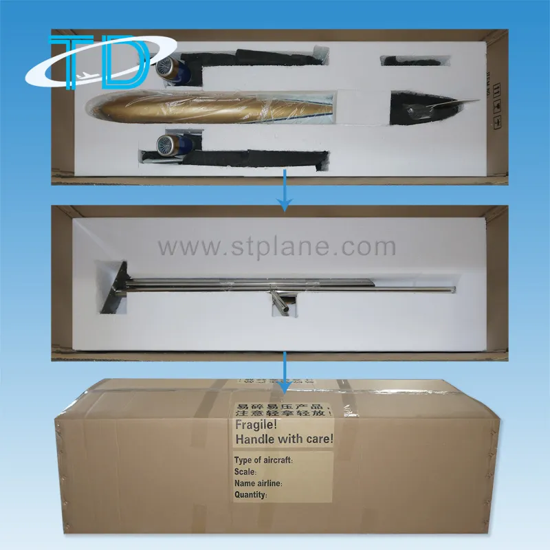 Cathay Pacific Cargo B747-400 Large Scale Resin Model Airplane 1: 60 120cm