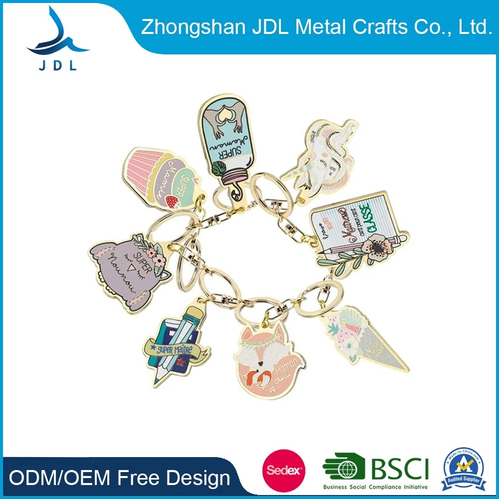 Cheap Custo Sublimation Metal Keychain New Design Game Lock Shopping Cart Coin Blank Supermarket Key Chain