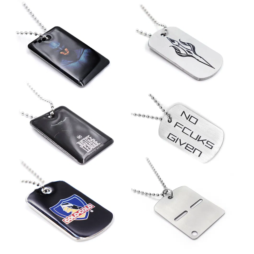 Cheap Custom Dog Tag Necklace with Ball Chain