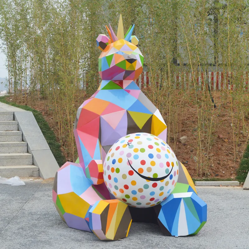 China Factory Price Lifelike Elephant Fiberglass Animal for Zoo Park Decoration