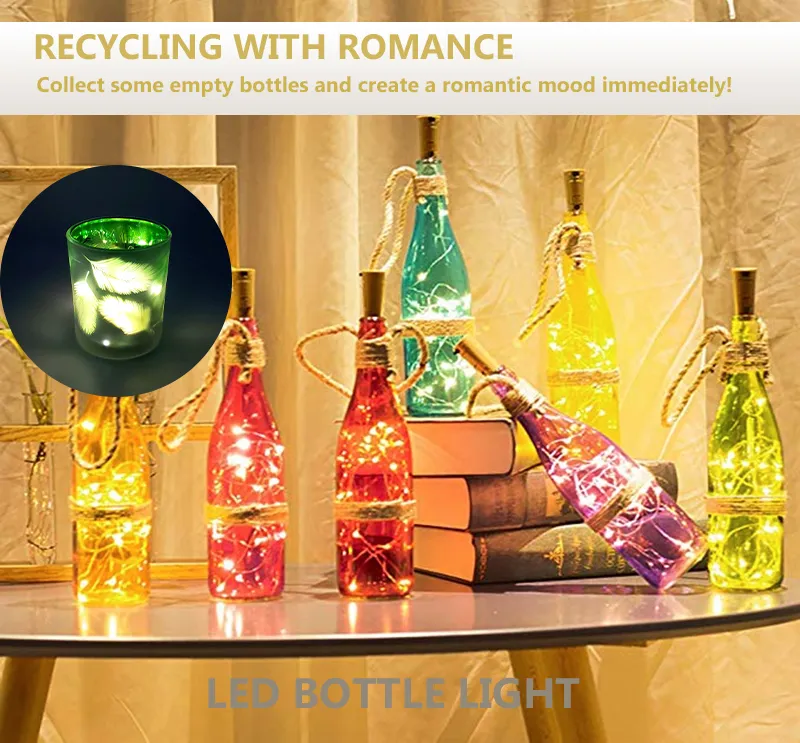 Christmas Decorative LED Wine Bottle Light LED Wine Bottle Cork Lights