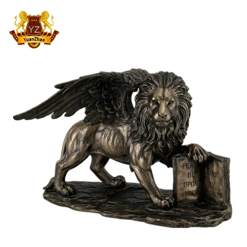 City Decoration Large Size Bronze Lion Lying with a Ball for Sale
