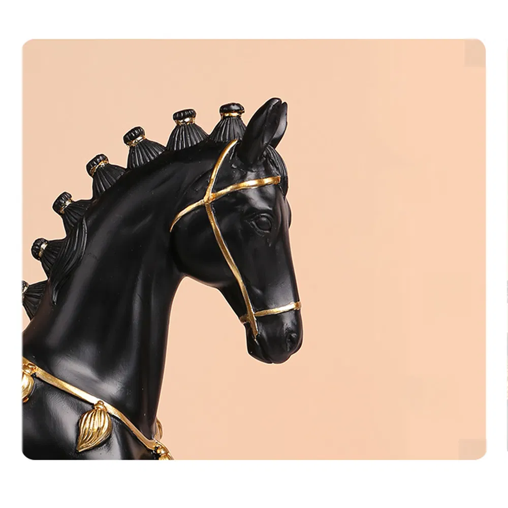 Classical Warriors Resin Statue Gentleman on Horseback Resin Sculpture