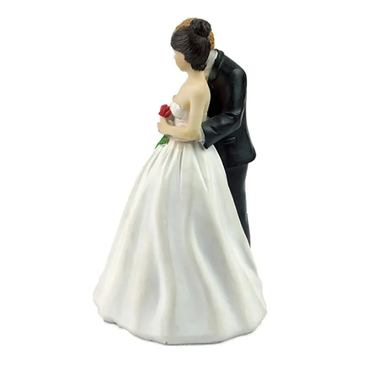 Collectibles Caucasian Groom Holding African American Bride Interracial Figurine Wedding Cake Topper
