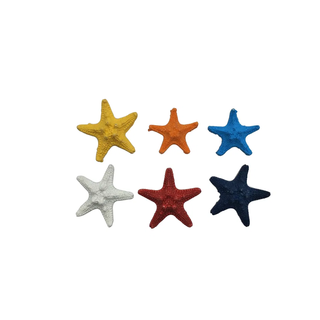 Colored Starfish Shaped Fridge Magnet