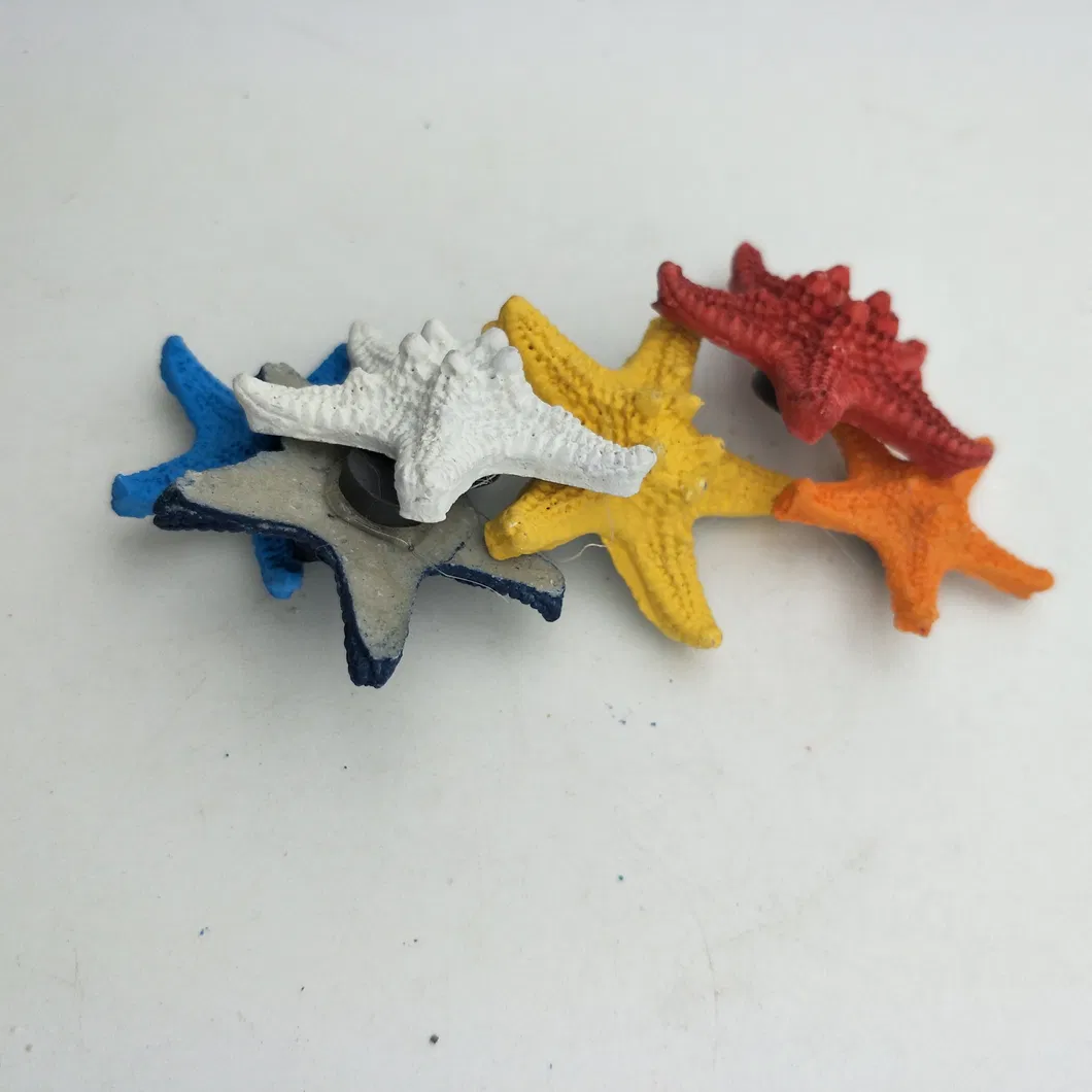 Colored Starfish Shaped Fridge Magnet