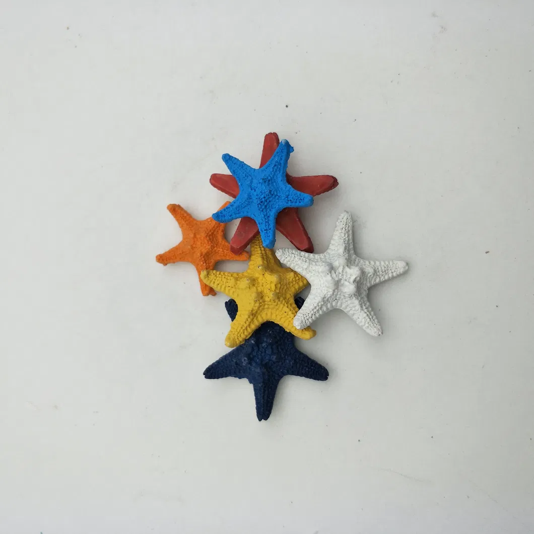 Colored Starfish Shaped Fridge Magnet