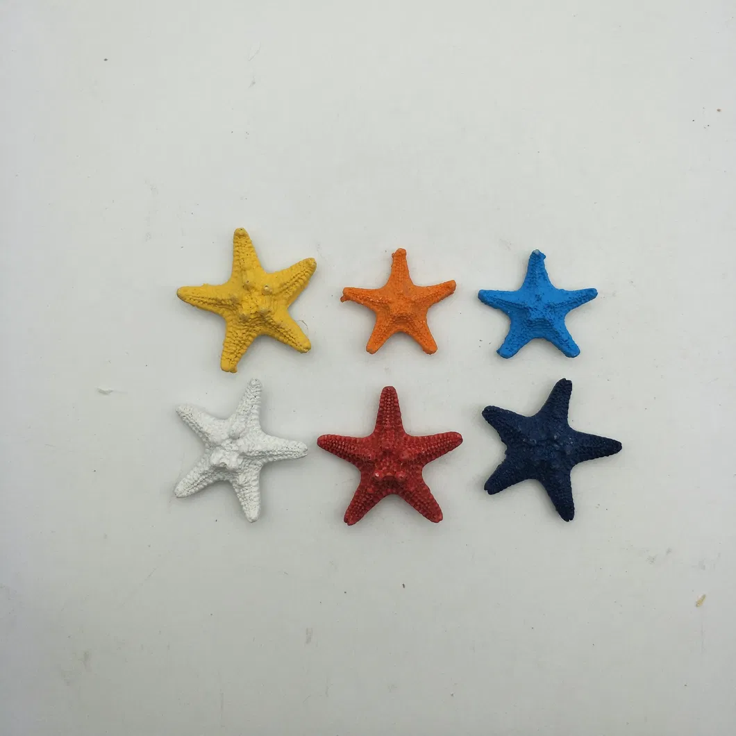 Colored Starfish Shaped Fridge Magnet