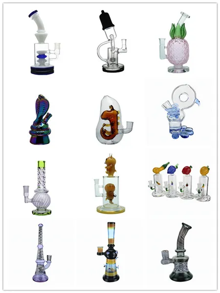 Colorful Glass Water Pipe Glass Smoking DAB Rigs
