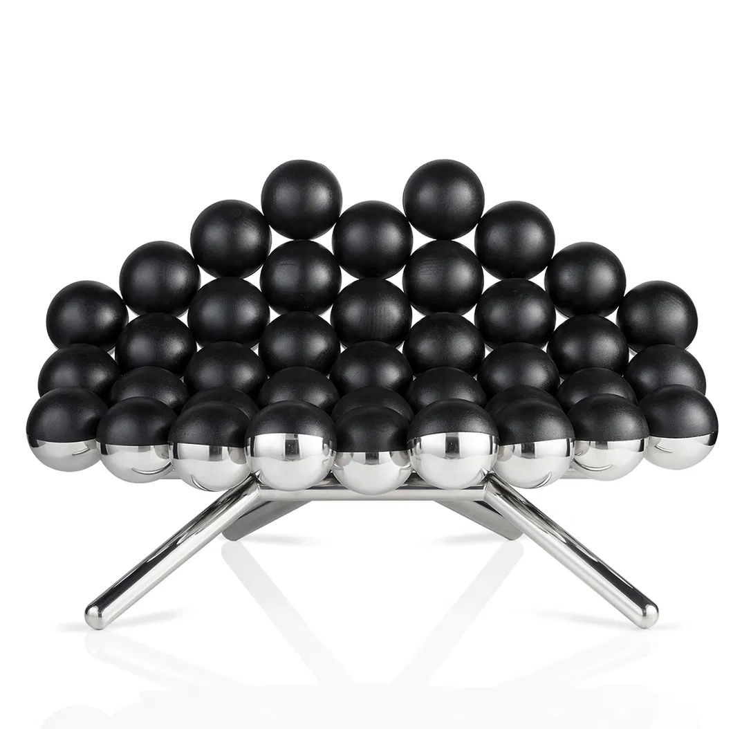 Contemporary Modern Indoor Art Furniture Bubble Sphere Chair Stainless Steel Sofa Ball Sculpture