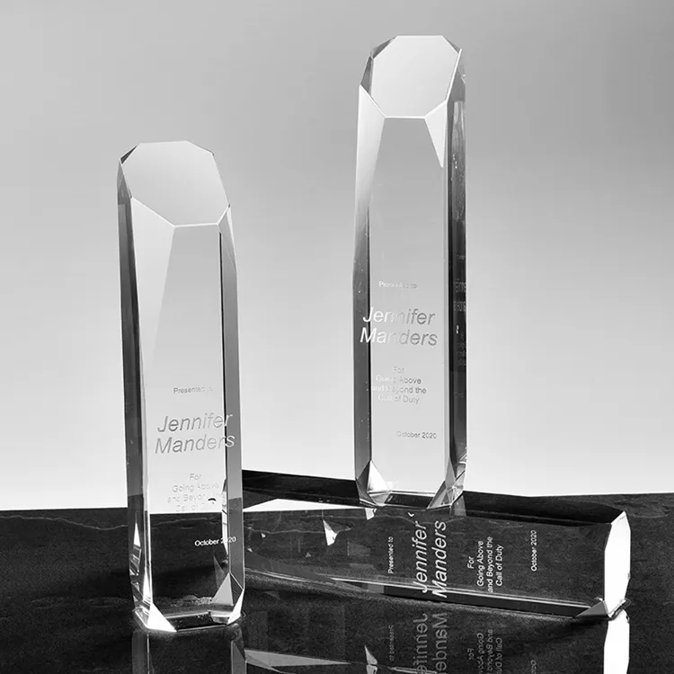 Custom Crystal Blank Cube Laser Engraved Craft Clear K9 Blank 3D Crystal Block Awards