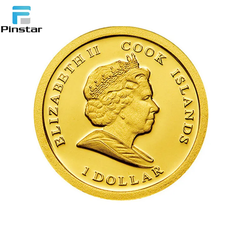 Custom Made Soft Enamel Antique Gold Plating Maple Leaf Replica Coin