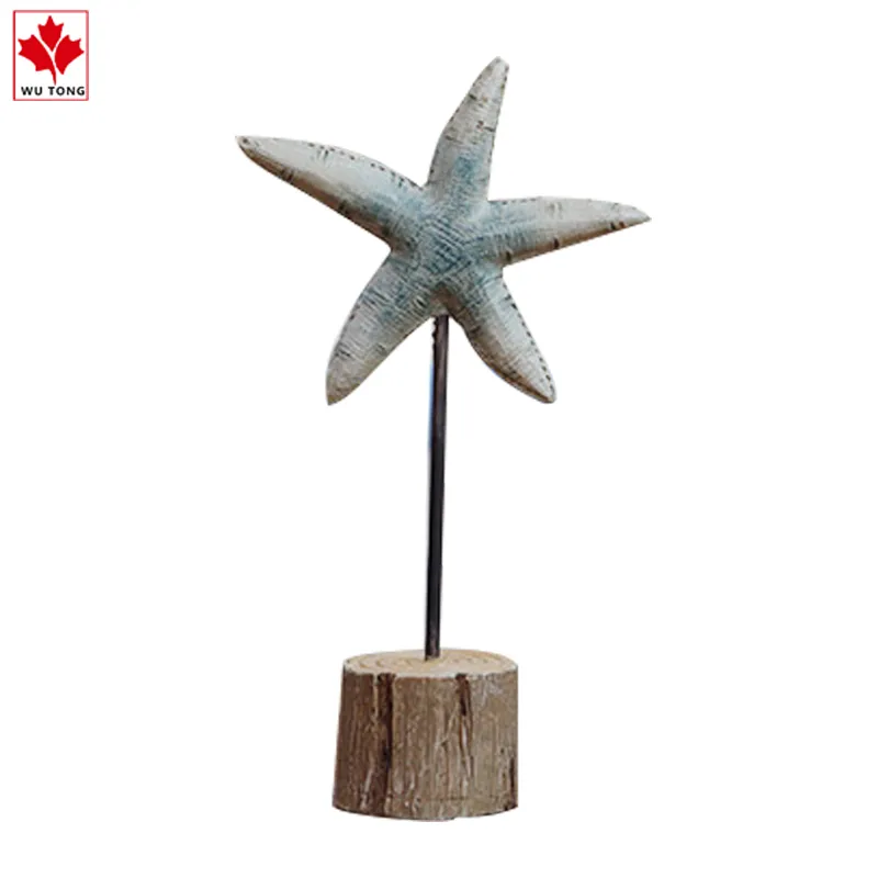 Custom Mediterranean Sea Decorated with Resin Starfish Seahorse Conch