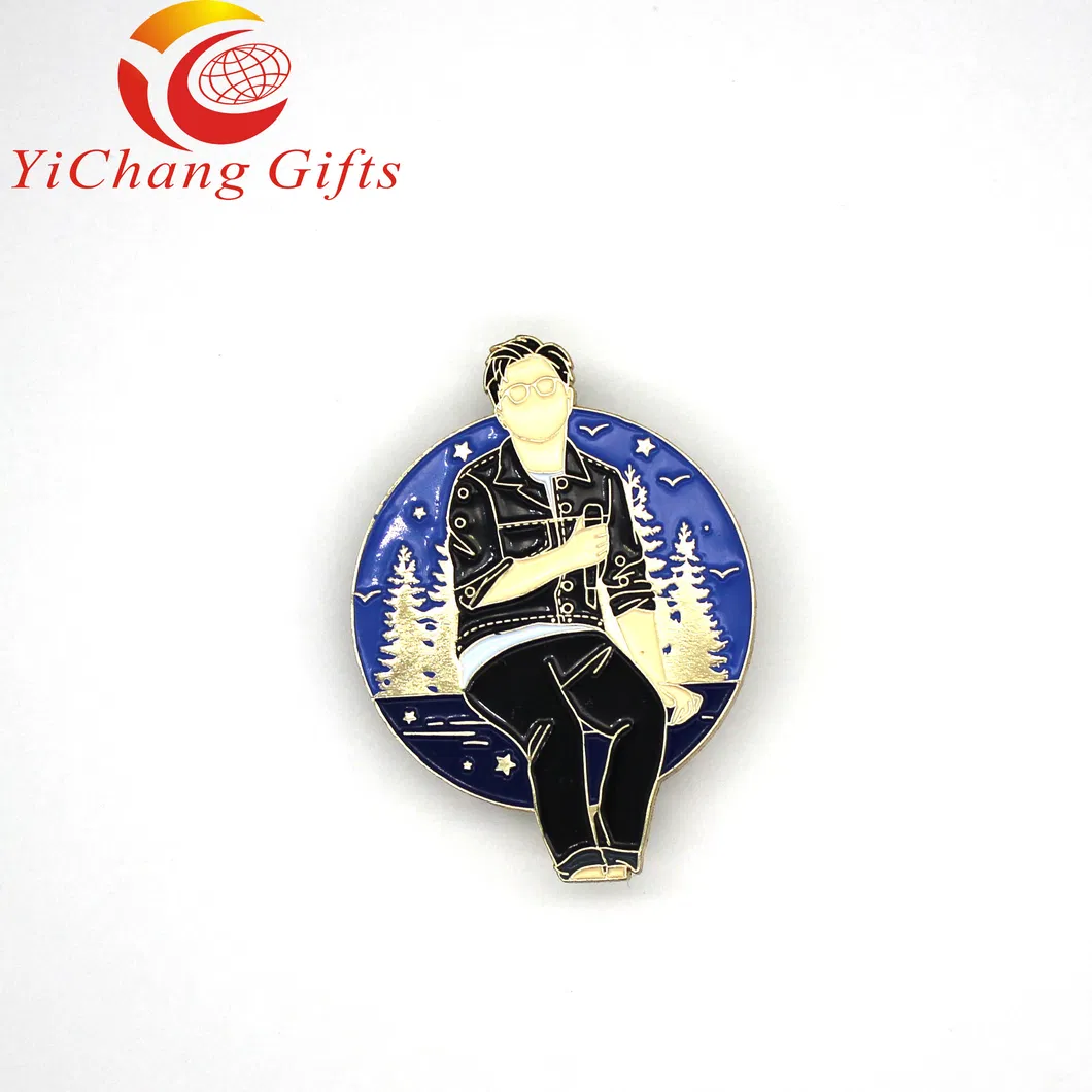 Custom Pins Lapel Manufacturer Idol Wholesale with Badge Card Soft Enamel Pin