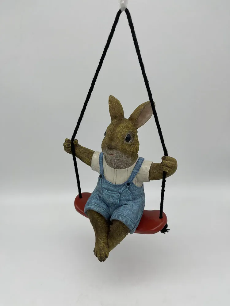 Custom Polyressin Decorative Animal Figurines Garden Crafts Resin Animals Figurines