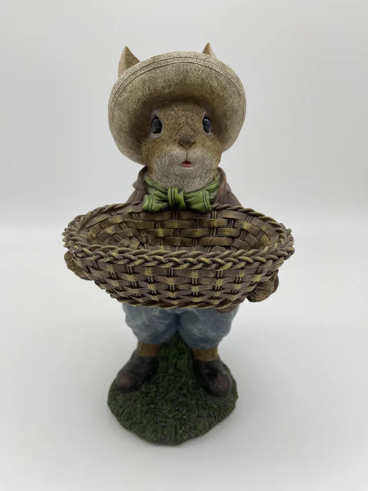 Custom Polyressin Decorative Animal Figurines Garden Crafts Resin Animals Figurines