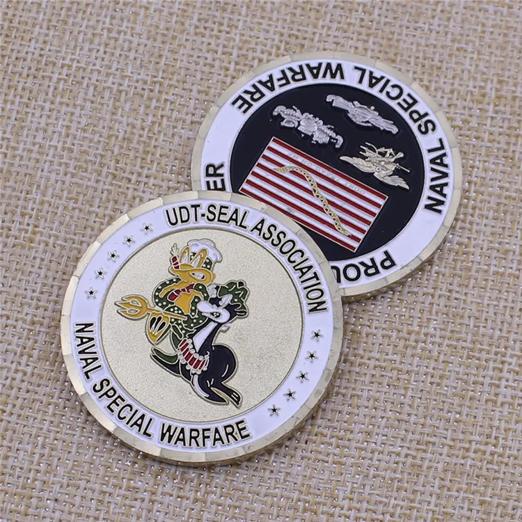 Custom Promotion Metal Naval Special Warfare Challengev Millitary Coin