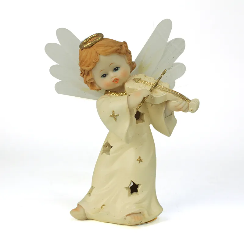 Custom Resin Flute-Playing Angel Figurine