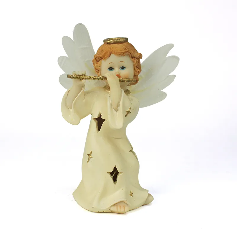 Custom Resin Flute-Playing Angel Figurine