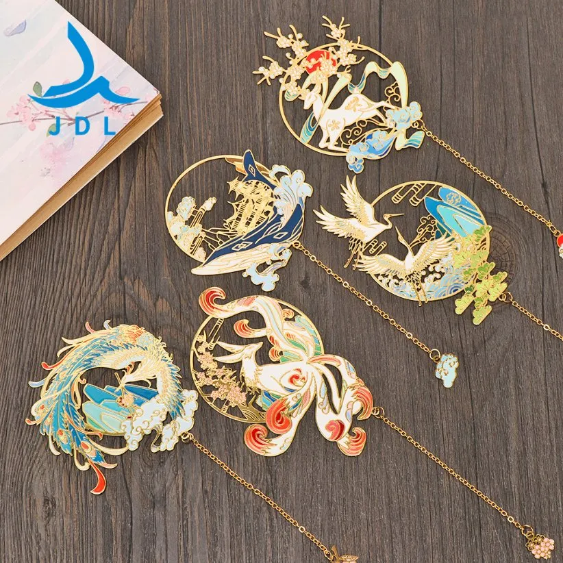 Custom Zinc Alloy Fashion Office Accessories Note Metal Bookmark for Promotional Gift