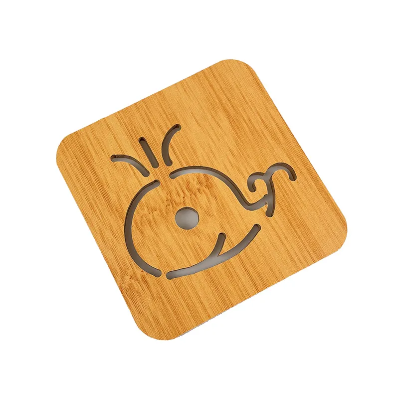 Customize Recyclable Round Coasters Wood MDF Costers for Drinks