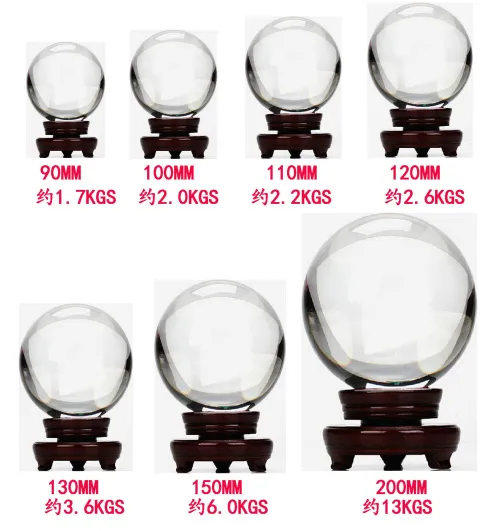 Customized Clear 3D Laser Engraved Crystal Ball