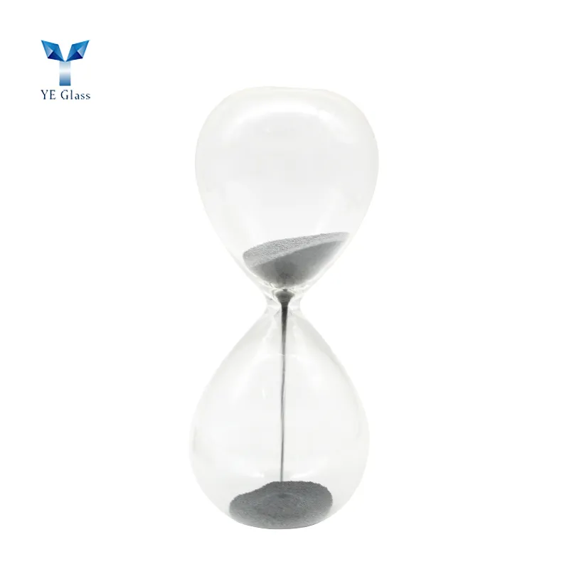 Customized Creative Magnetic Hourglass with Wooden Base for Home Decoratiom