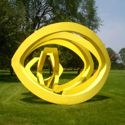 Customized Creative Metal Stainless Steel City Landscape Sculpture