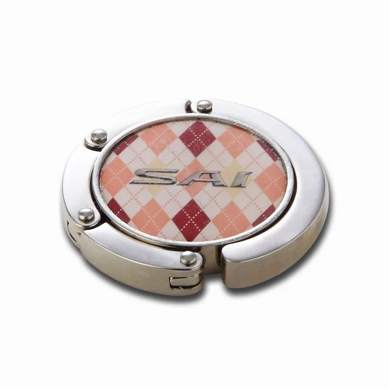 Customized Deaign Folding Epoxy Coated Printed Bag Hanger