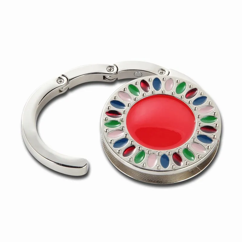 Customized Deaign Folding Epoxy Coated Printed Bag Hanger