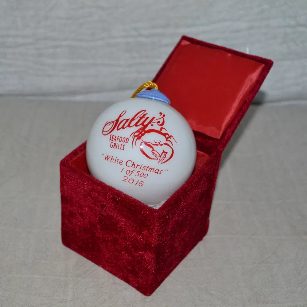 Customized Hand Painted Glass Christmas Ball