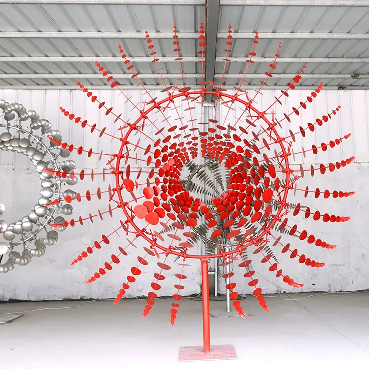 Customized Metal Wind Kinetic Windmills for Amusement Park