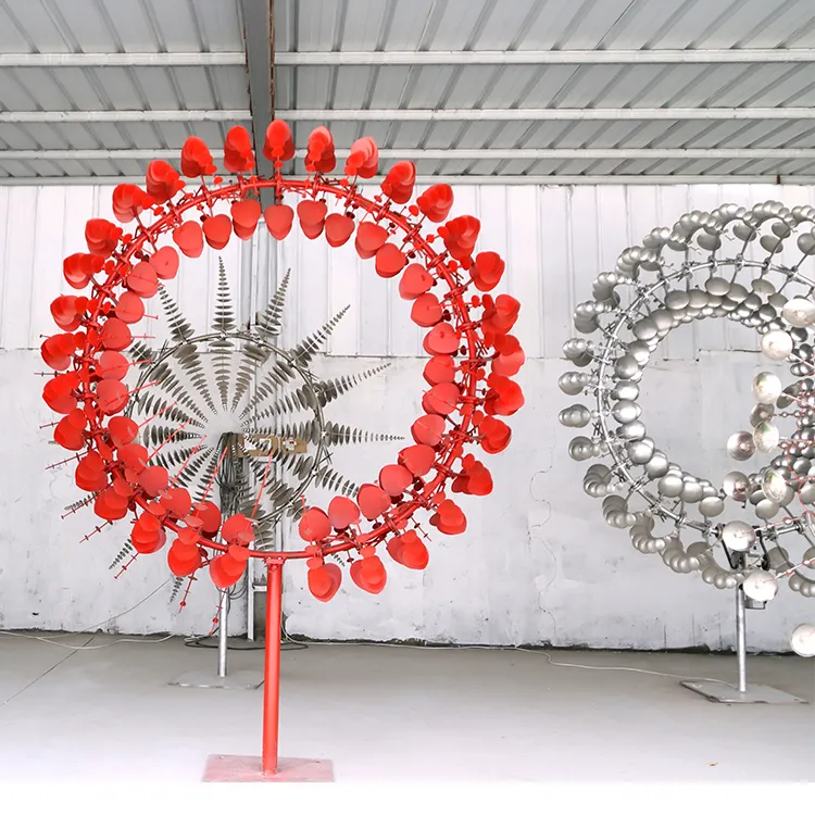 Customized Metal Wind Kinetic Windmills for Amusement Park