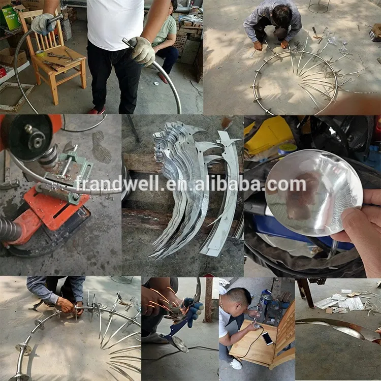 Customized Metal Wind Kinetic Windmills for Amusement Park