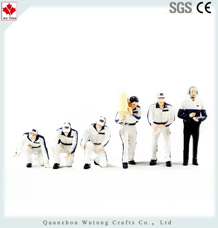 Customized Resin Crafts Car Maintenance Worker Figurine Mascot