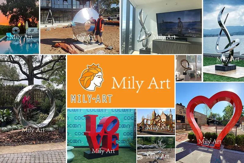 Customized Size Outdoor Garden Decoration Stainless Steel Abstract Sculpture